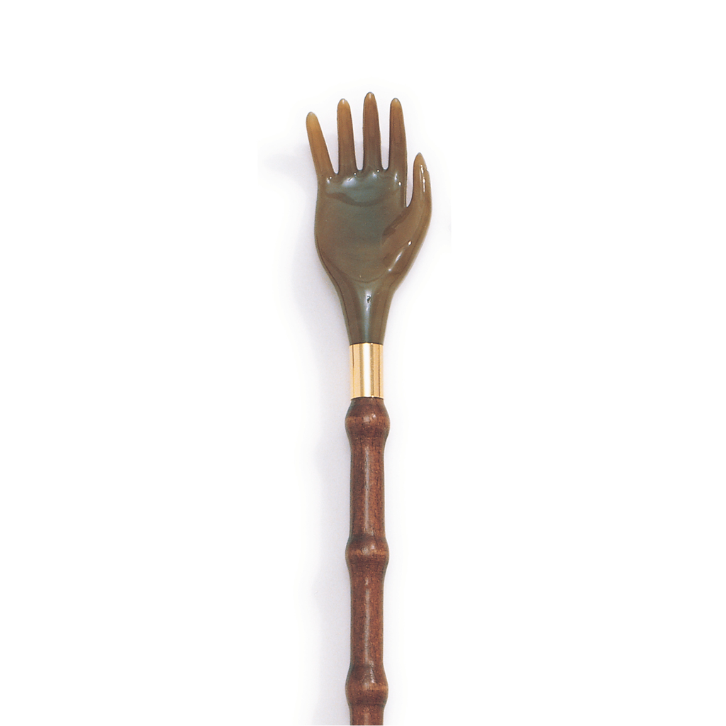 Back Scratcher & Shoehorn with Beech Wood Shaft – 21″
