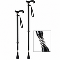 Adjustable Aluminum Derby Cane with Shock Absorber – 32–41″