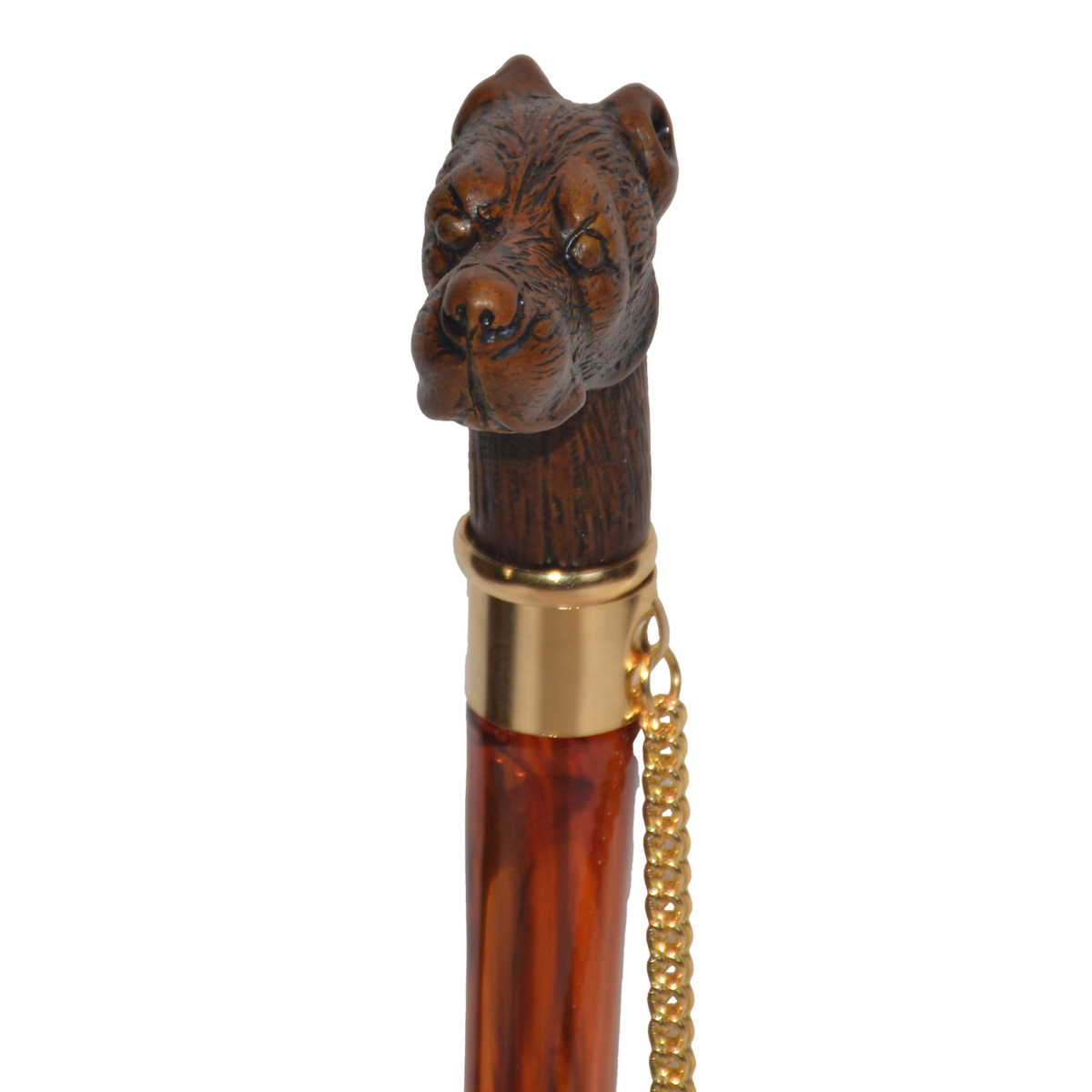Dog Head Shoehorn with Gold Collar – Handcrafted in Spain