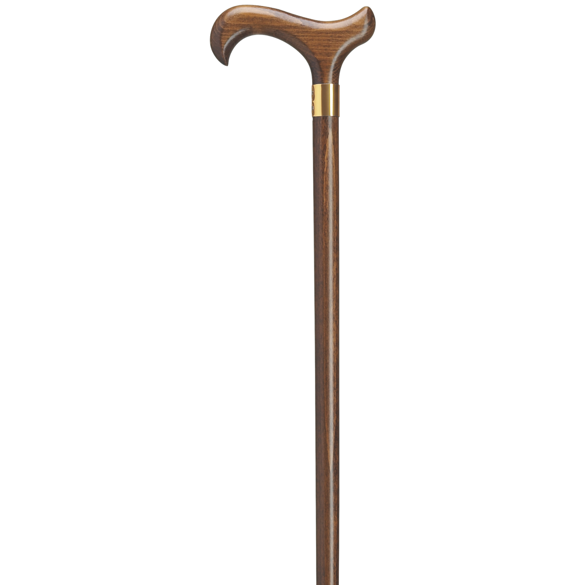 Ladies Classic Derby Walking Cane - Brass Band