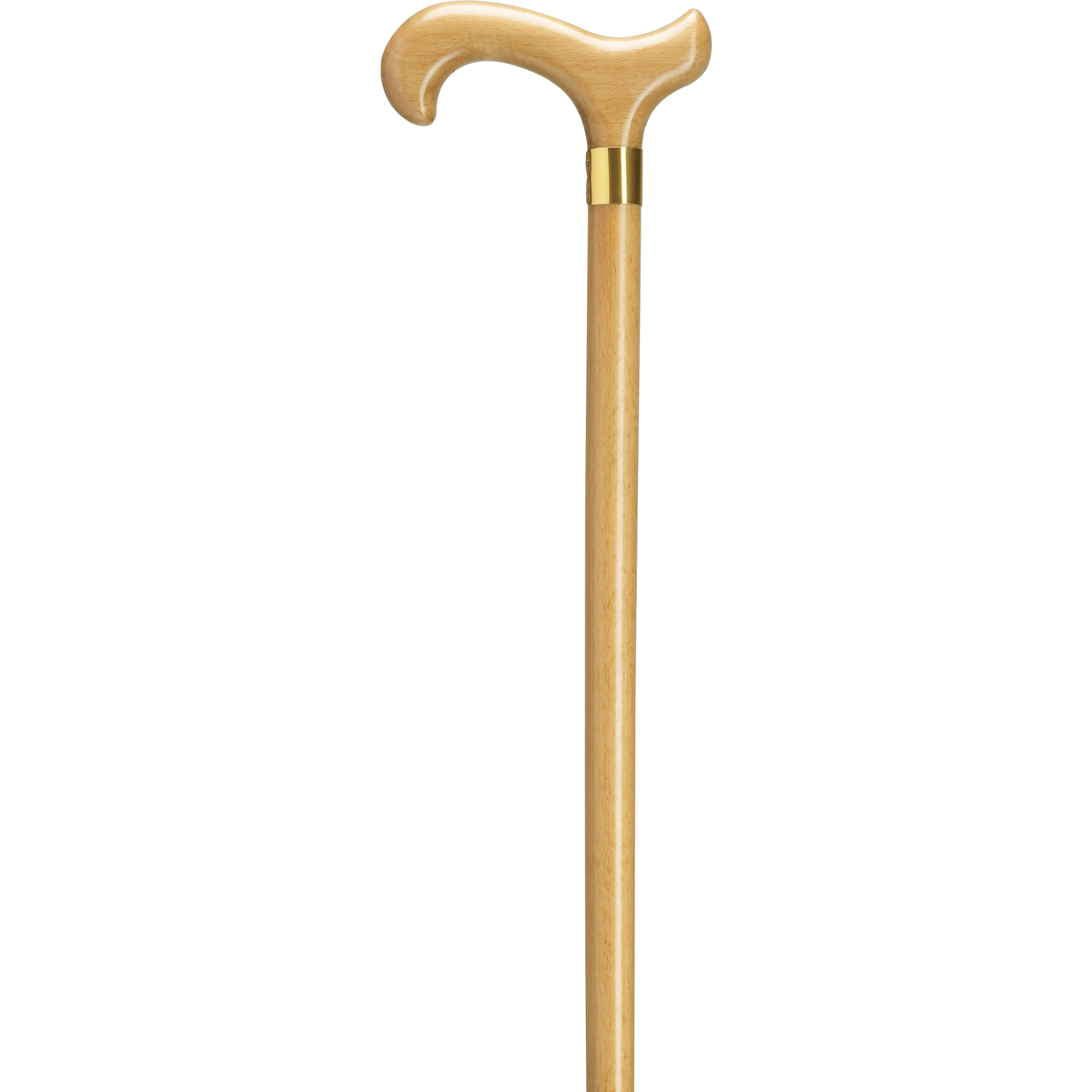 Men's Derby Cane with Brass Band