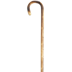 Men’s Dark-Scorched Chestnut Crook Walking Cane, 36-Inch