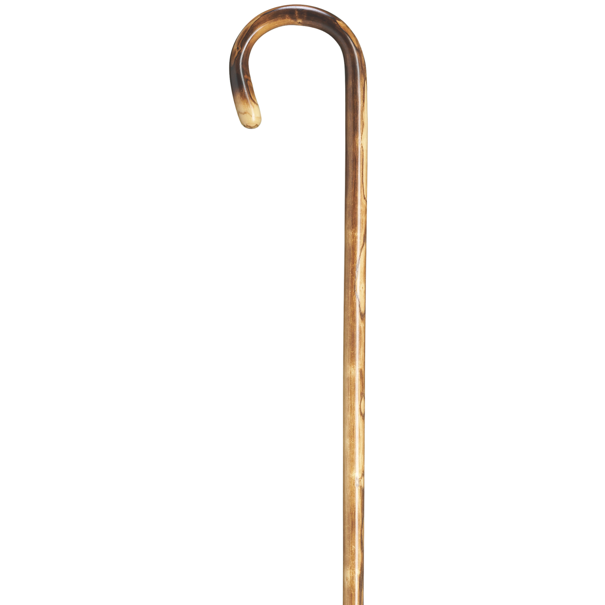 Men’s Dark-Scorched Chestnut Crook Walking Cane, 36-Inch