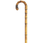 Tourist Cane Chestnut Carved Root Nose Crook