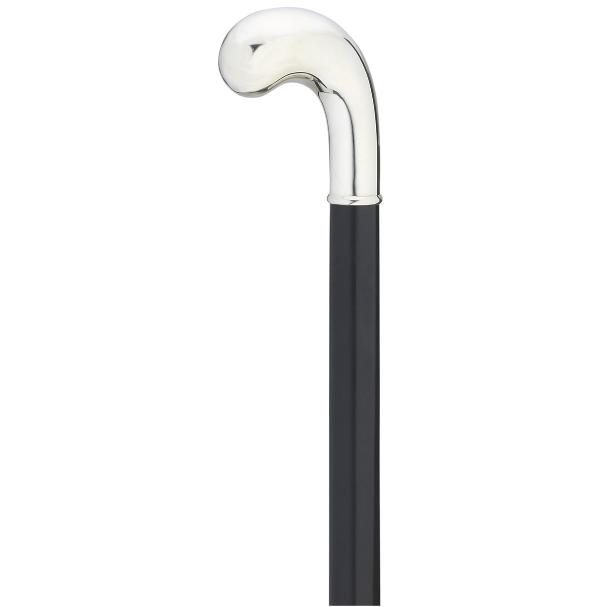 Alpaca Golf-Handle Walking Cane with Black Maple Shaft, 36-Inch