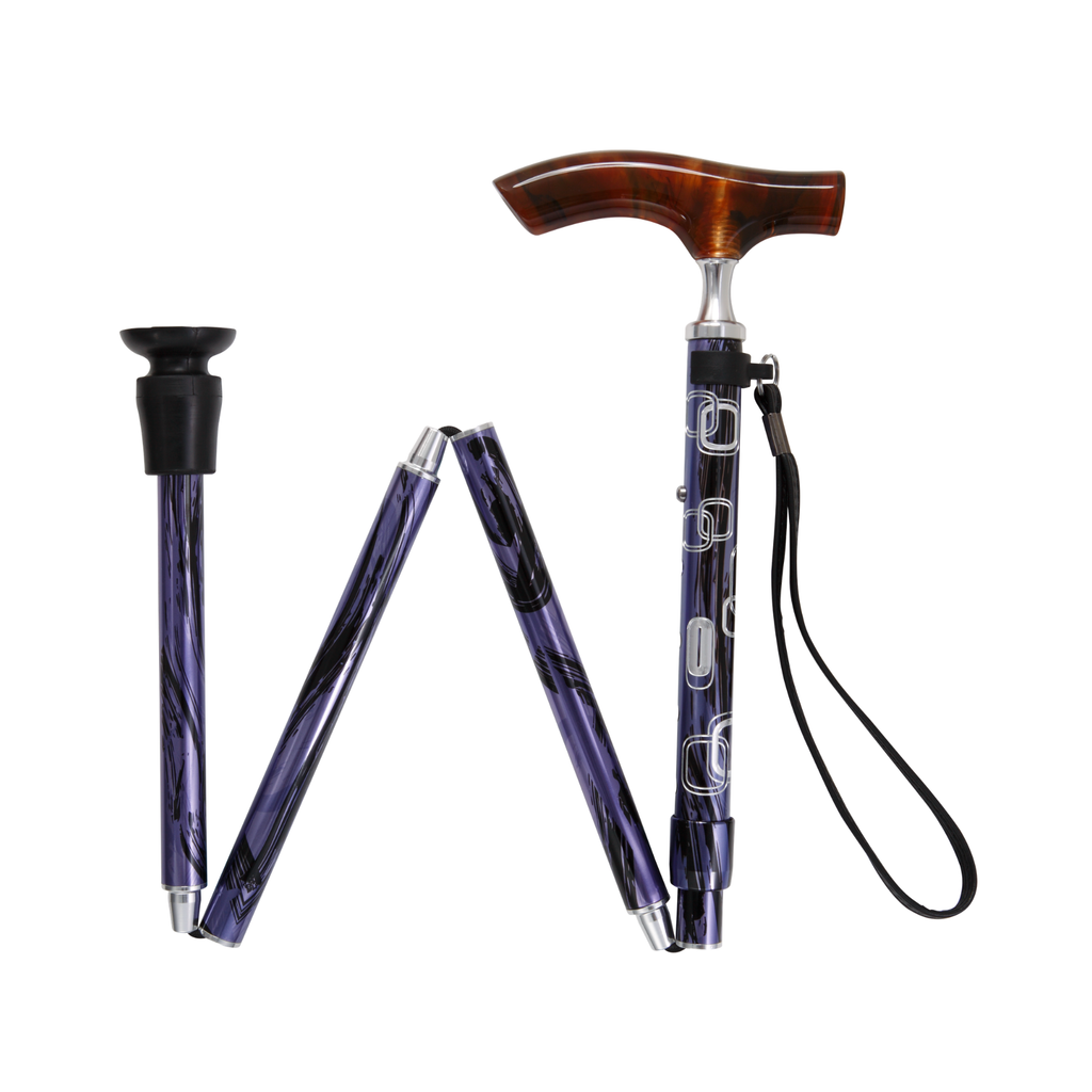 Acrylic Fritz Folding Cane