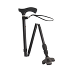 Soft Step Folding Cane with Gel Handle Blue
