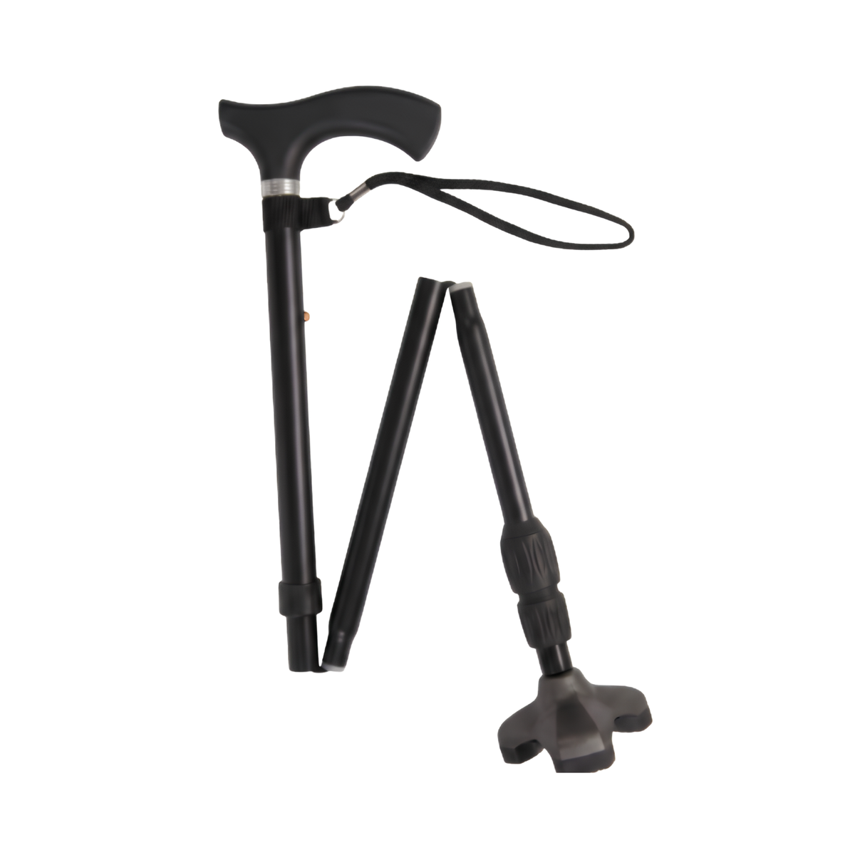 Soft Step Folding Cane with Gel Handle Blue
