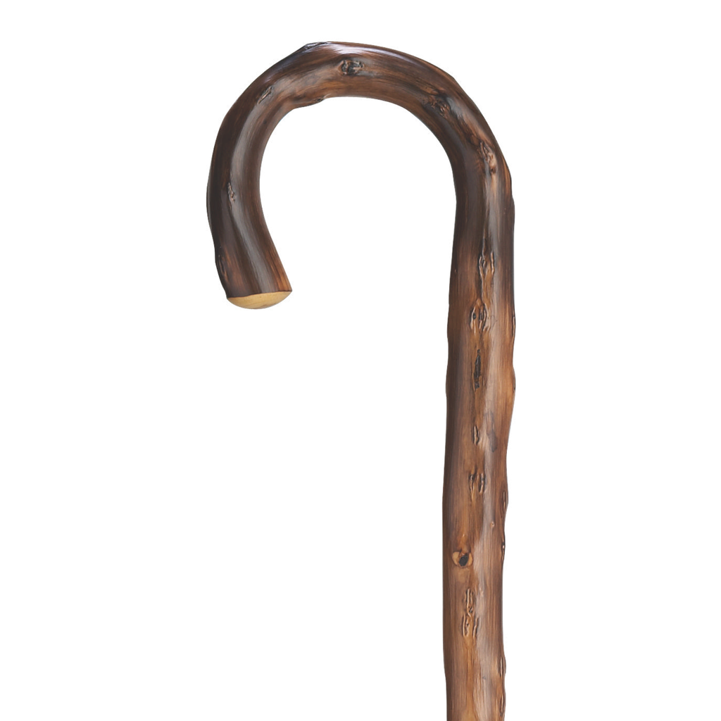 Men's German Congo Cane, Crook Handle, 36, Spike Ferrule