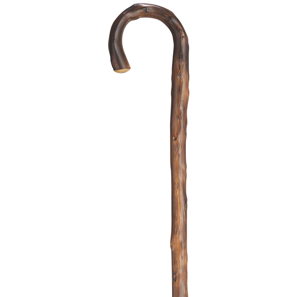 Men's German Congo Cane, Crook Handle, 36, Spike Ferrule