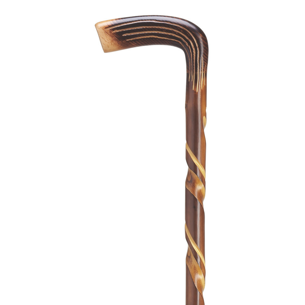 Carved Chestnut Cane