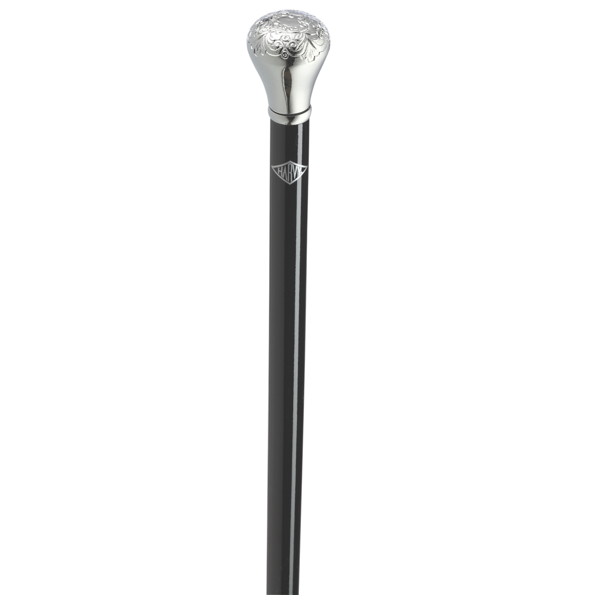 Chrome-Finish Acrylic Knob Walking Stick, 36-Inch