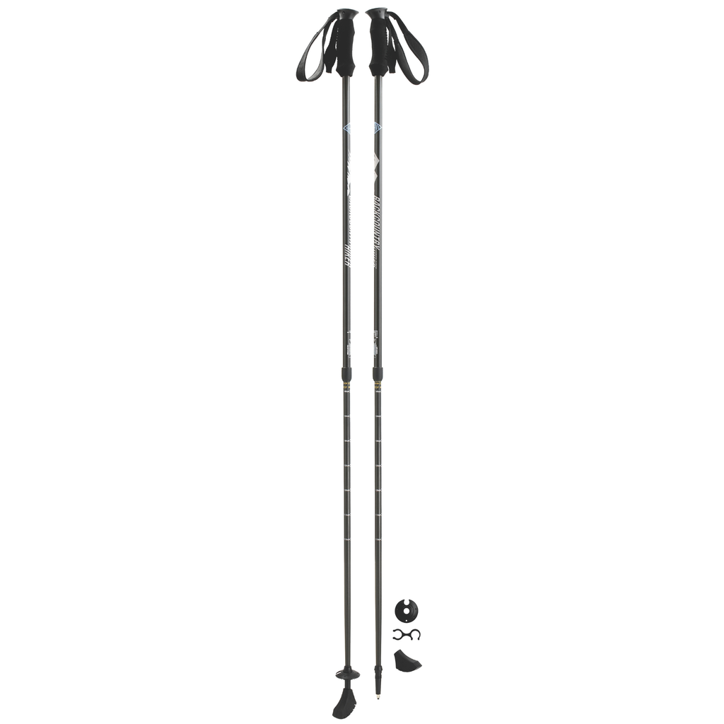 Backcountry 2-Section Carbon Fiber Hiking Poles – 43–55″, Pair