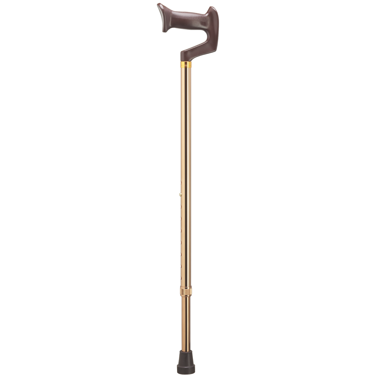 Adjustable Brown Orthopedic Derby Cane – 29–37″