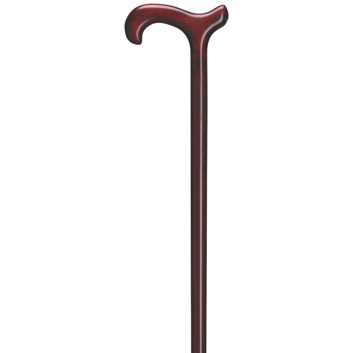 Elegant Maple Derby Cane - Burgundy Finish, German Quality 36