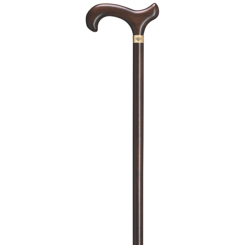 Scorched and Dark Brown Walking Cane