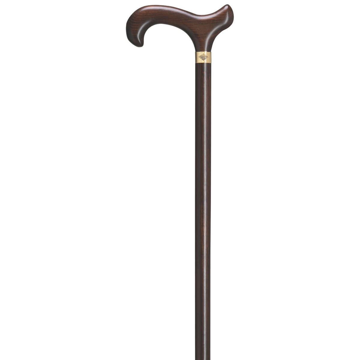 Scorched and Dark Brown Walking Cane