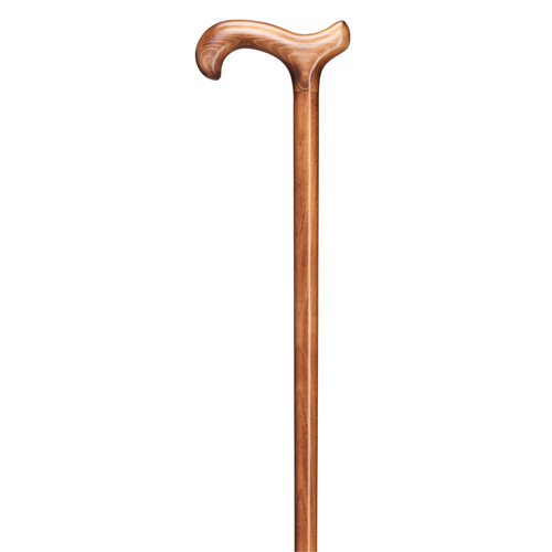 Ramin Wood Derby Walking Cane – 36 Inch, Scorched Finish