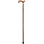 Scorched Derby Walking Cane with Brass Band
