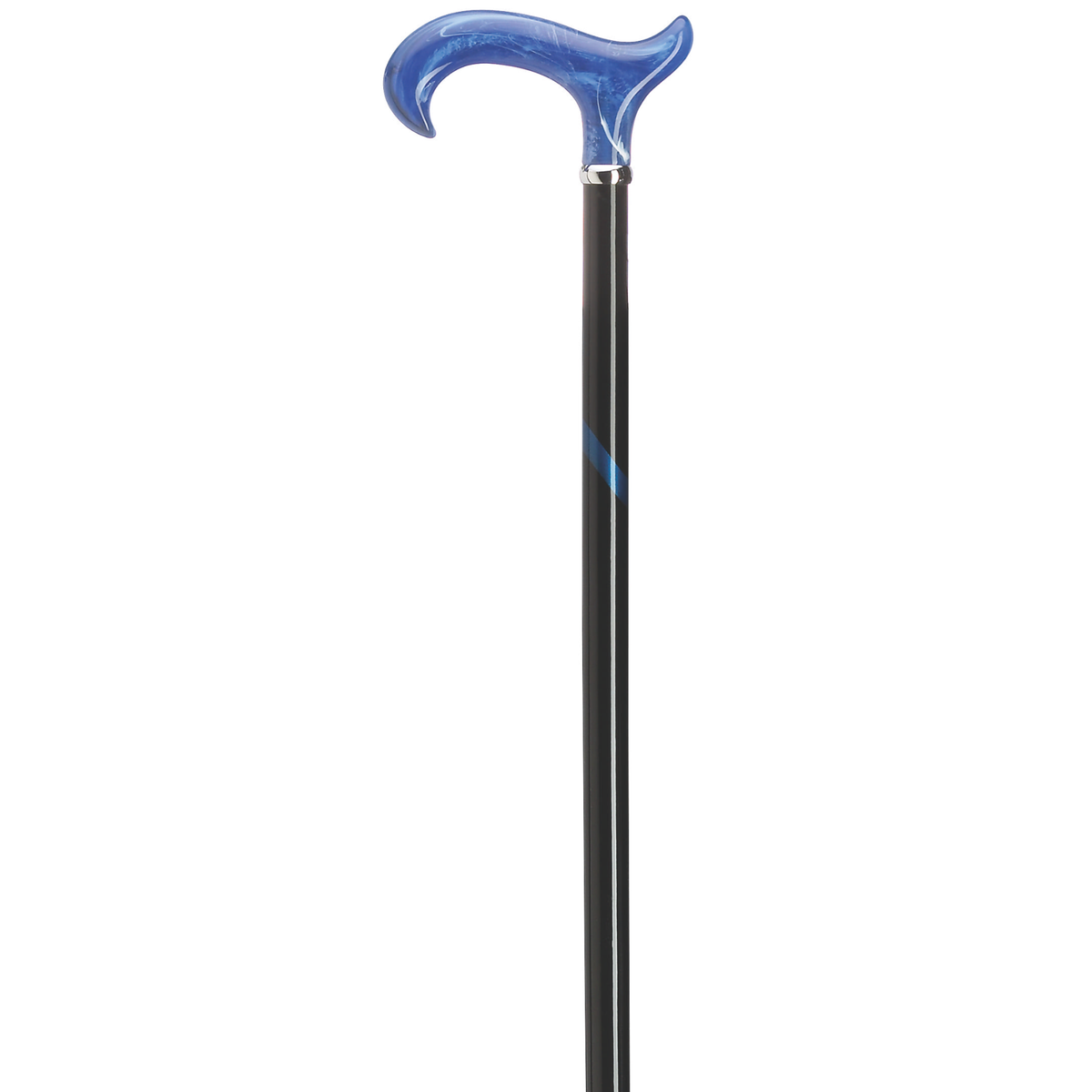 Titanic Blue Acrylic Derby Walking Cane – 36 Inch