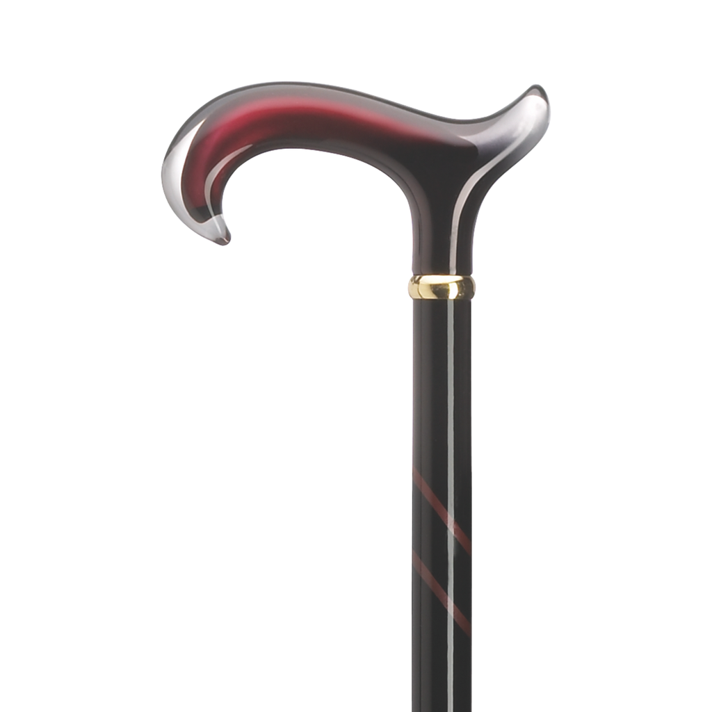 Burgundy Acrylic Derby Cane