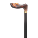 Amber Palm Grip Walking Cane with Black Maple Shaft – 36″