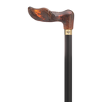 Amber Palm Grip Walking Cane with Black Maple Shaft – 36″