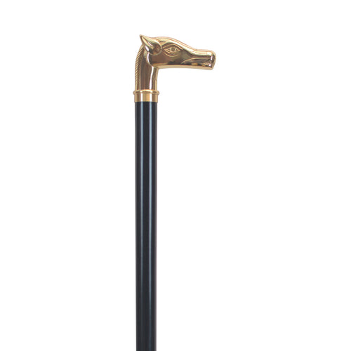 Harvy Brass Horse Walking Cane