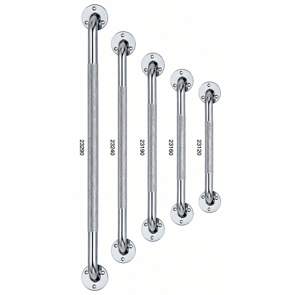 Chrome-Plated Bath Safety Handrail – 12–32 Inch Options